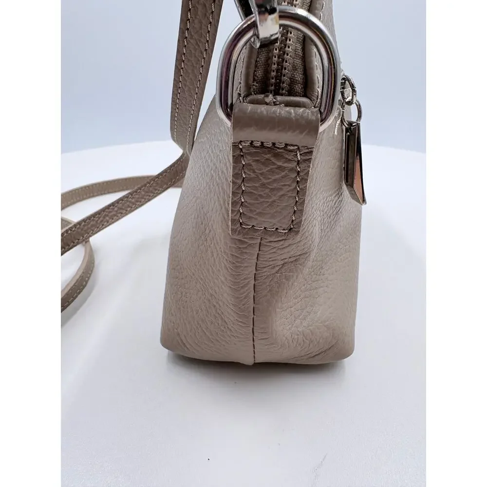 Borse In Pelle Tan Dome Crossbody